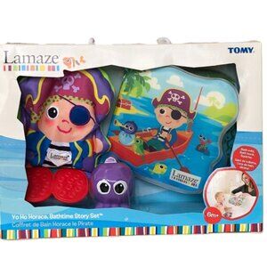 Brand New Lamaze Yo Ho Horace Bathtime Story Book Set-Pirate